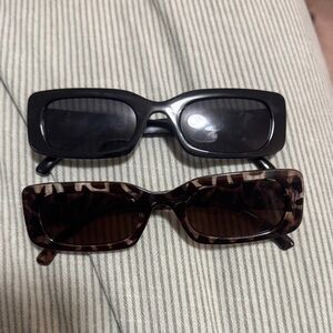 SHEIN Chic Black and Tortoiseshell Sunglasses Set